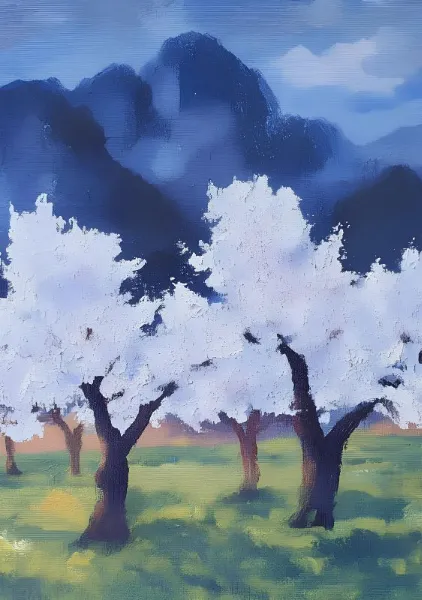 White Blossom Trees - Elena Avanesova