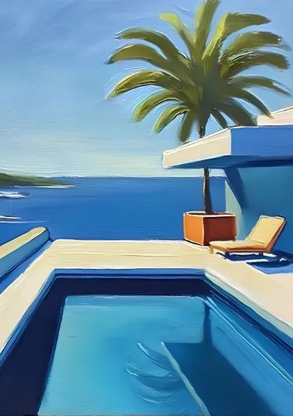 blue swimming pool - Elena Avanesova