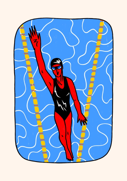 Swimming Girl - Alexandra Ramirez