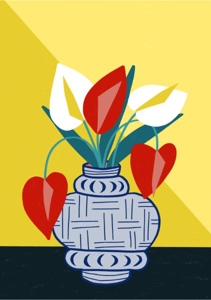 Flowers in a vase - Alexandra Ramirez