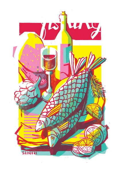 Still-life with fish - Daniel Szinvai