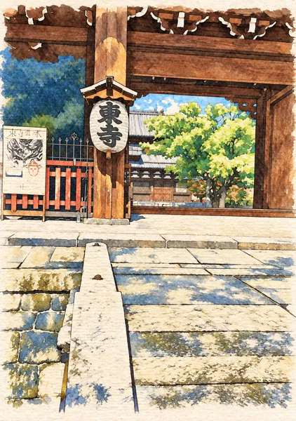 東寺の門 - MATSUTOMI HAYASHI