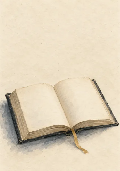 読みさしの頁 — 墨と薄茶の読書風景 - 墨一筆