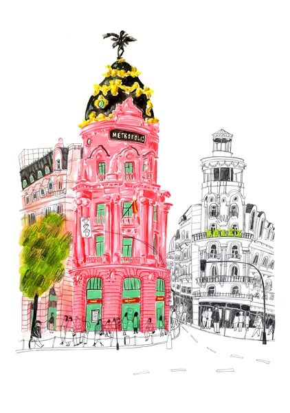 Pink Streetof Madrid - Marta Bazan