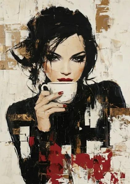Just coffee. Black – like my soul. - Nobu.H