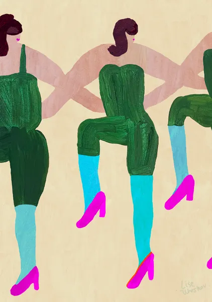 Pink shoes dancing - LISE UHRSKOV