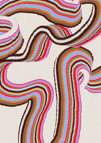 Psychedelic Multi-Color Textured Ribbons - DOXOLOGY
