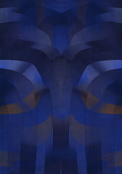 Abstract Blue Layered Geometric Ribbons - DOXOLOGY