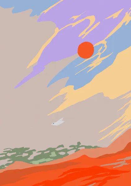 Minimalist Pastel Desert Horizon - DOXOLOGY