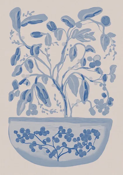 Blue Potted Bonsai - DOXOLOGY
