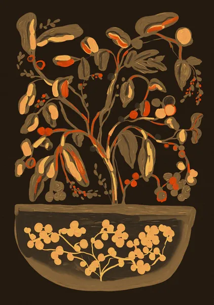 Autumnal Potted Tree - DOXOLOGY