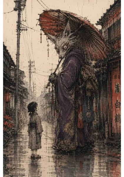 赤い番傘と狐A2 - iii
