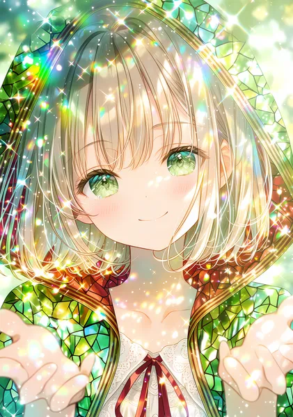 Emerald Maiden #22 -差し出す両手- - clara_彩光の礼拝堂_祈りの聖女たち