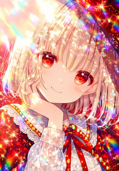 Crimson Maiden #04 -頬杖の微笑み- - clara_彩光の礼拝堂_祈りの聖女たち