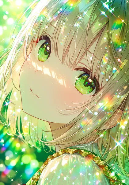 Emerald Maiden #12 -見上げる横顔- - clara_彩光の礼拝堂_祈りの聖女たち