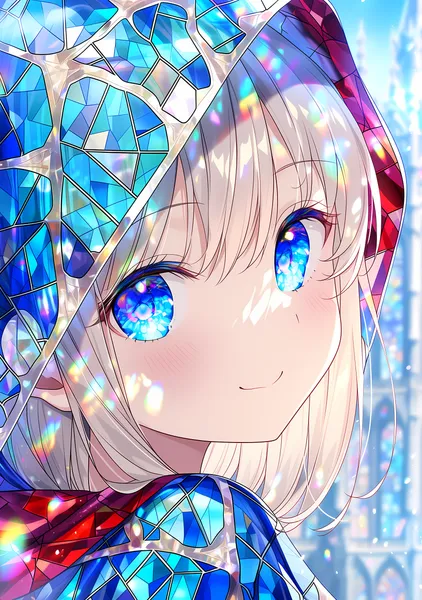 Azure Maiden #08 -聖堂の蒼- - clara_彩光の礼拝堂_祈りの聖女たち
