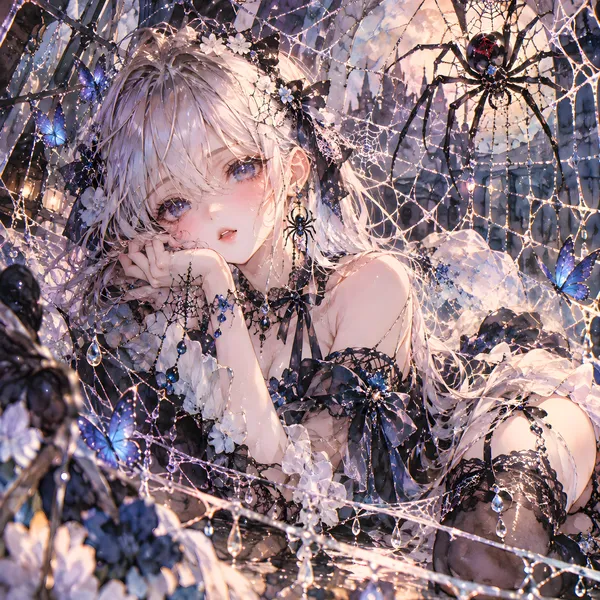 Spiderweb Princess | Gothic Anime Girl - konkapo00