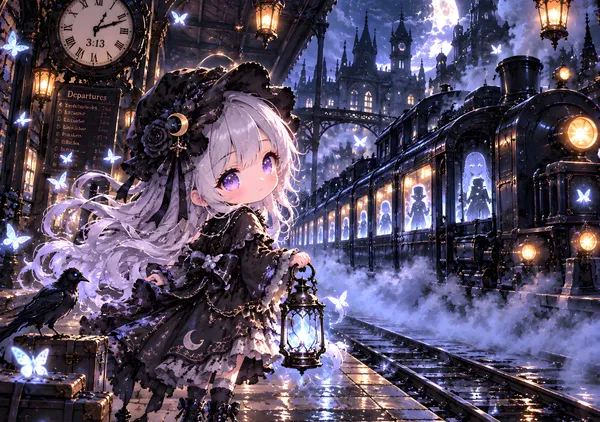 Eerie Chibi Girl and the Midnight Ghost Train - konkapo00