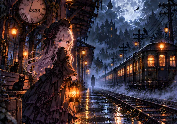 Last Train at 3:33 AM | Eerie Pixel Art - konkapo00