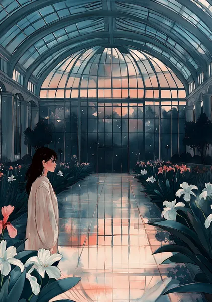 Quiet Conservatory III — Light in the Glasshouse - アメノシズク