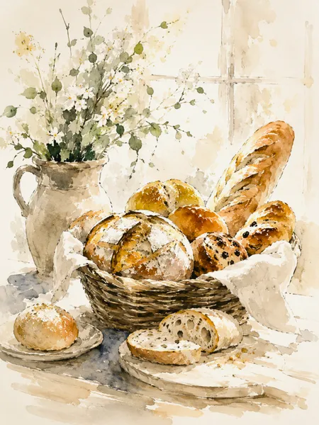 Freshly Baked Bread - Yuri Morino