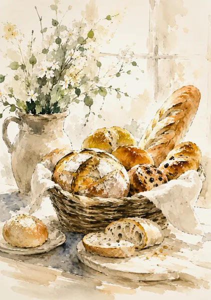 Freshly Baked Bread - Yuri Morino