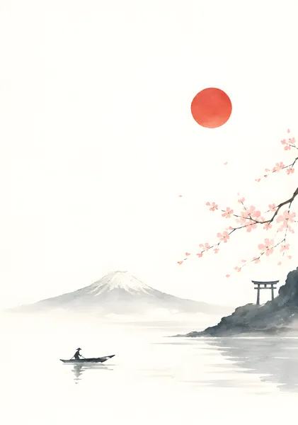 Spring Serenity — Mount Fuji  春霞 — 富士山 - ekomaru