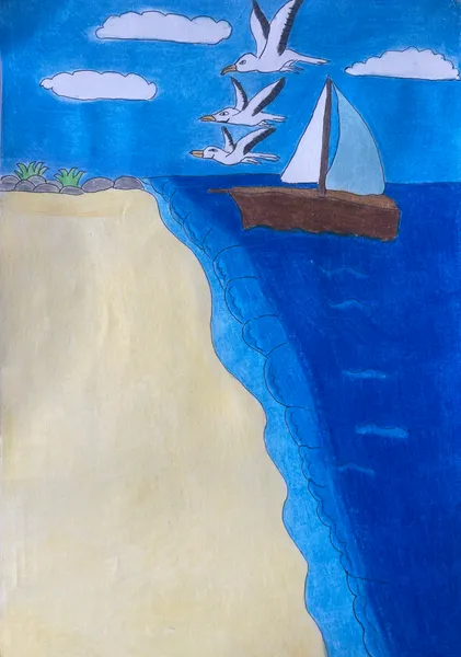 A peaceful beach scene - December dragon