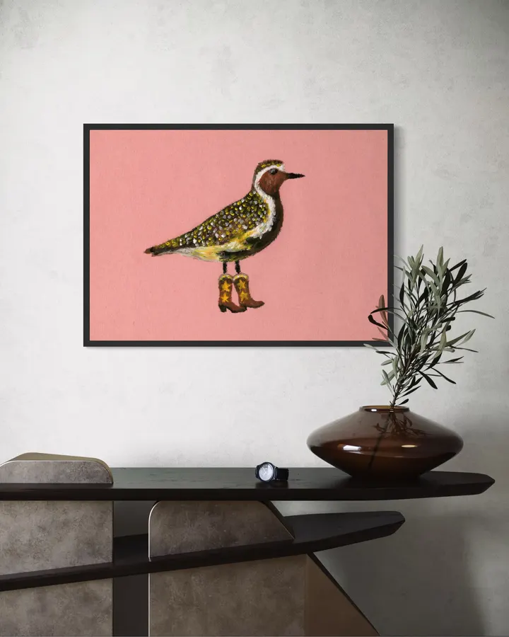 Golden Plover in Cowboy Boots - Anyone Can Yeehaw