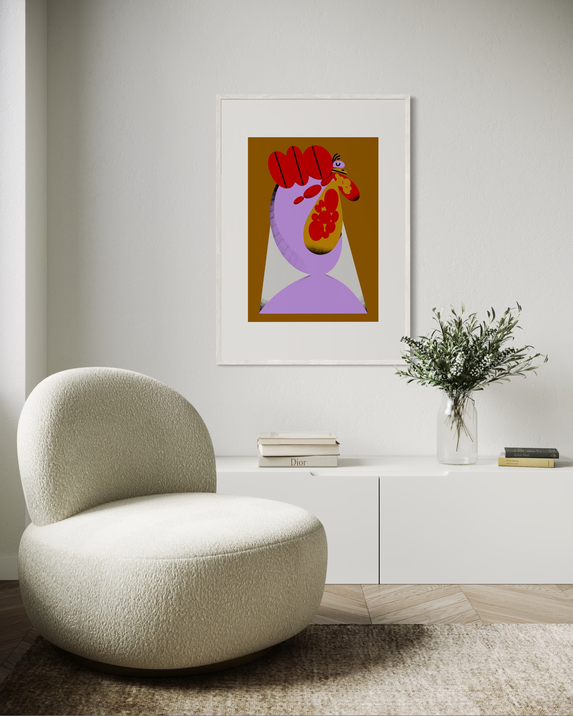 Brown rooster