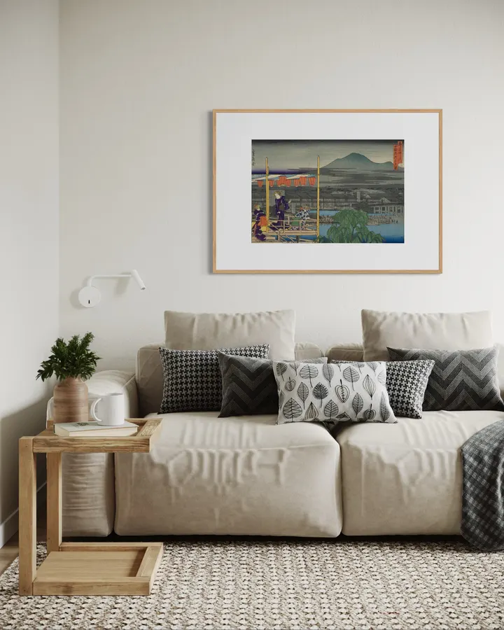 Vintage Kyoto Wall Art — Shijo Bridge | Japanese Giclée Print - VIEWFIND