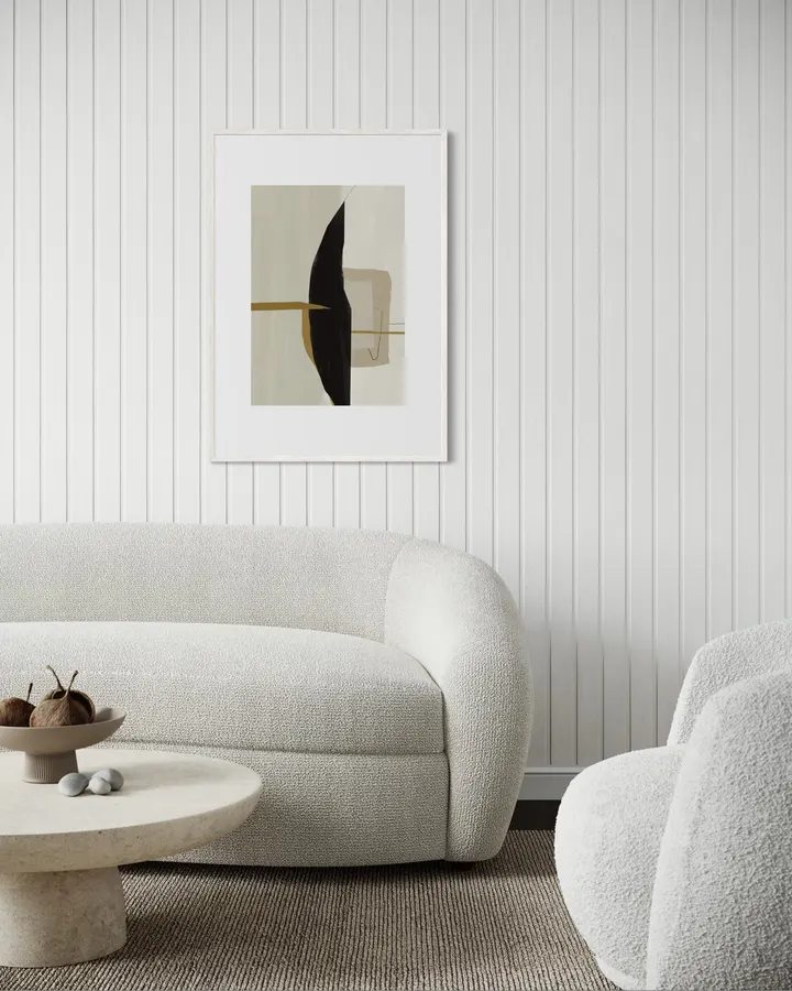 Mid-Century Architectural Form with Horizon