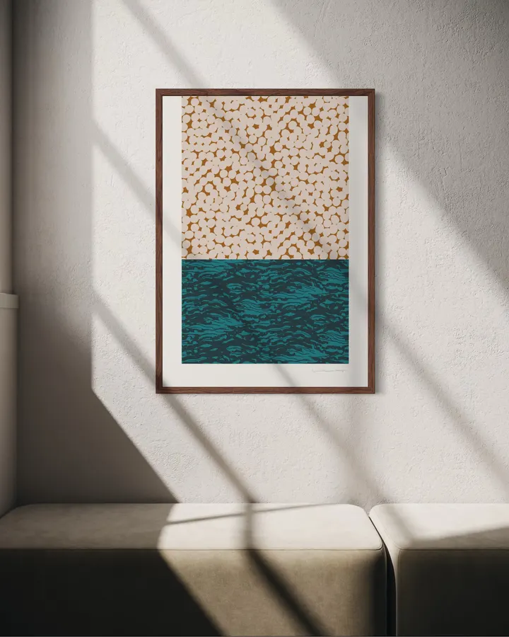 Horizon Collage, brown - Leila Simon Hayes