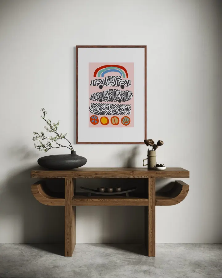 Whimsical Zebra Cars Rainbow - DOXOLOGY