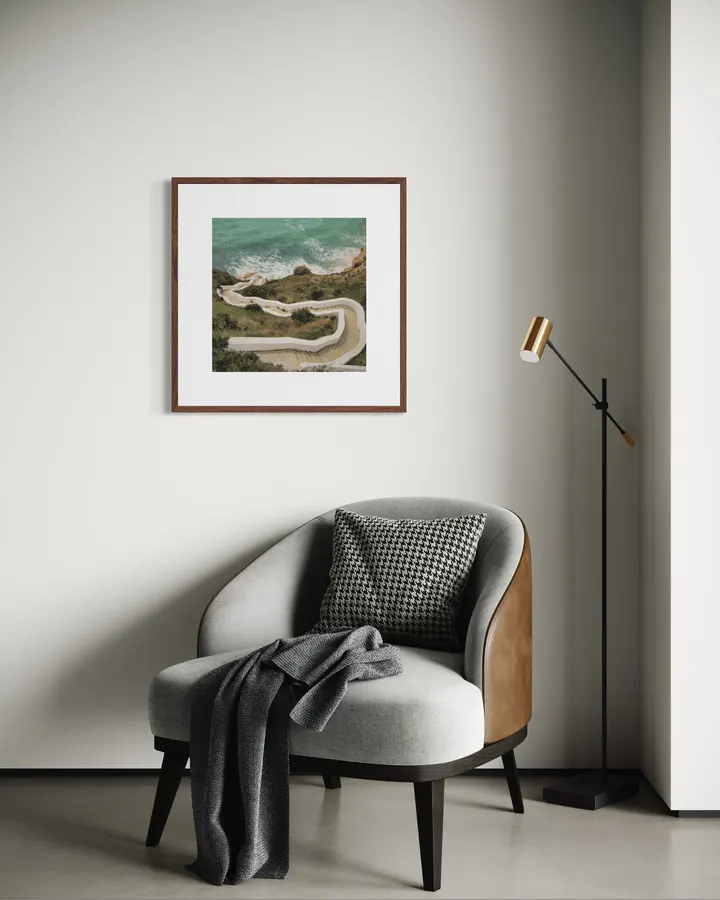 Winding Coastal Stairway in Lagos, Algarve, Portugal - Hecate Pim