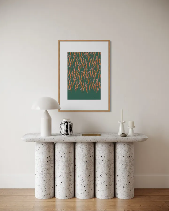 Meadow Flow, green - Leila Simon Hayes