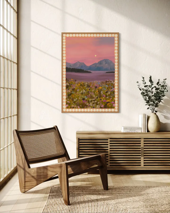 Floral Fields at Dusk - Sophia Sky