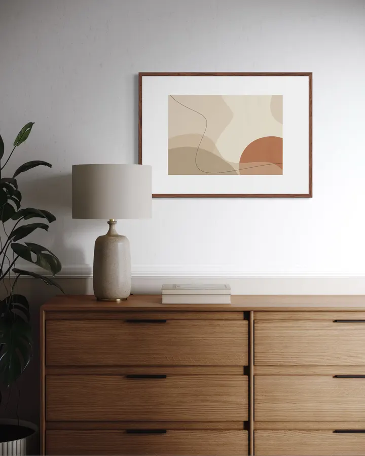 Modern Terracotta & Ochre Organic Abstraction xv
