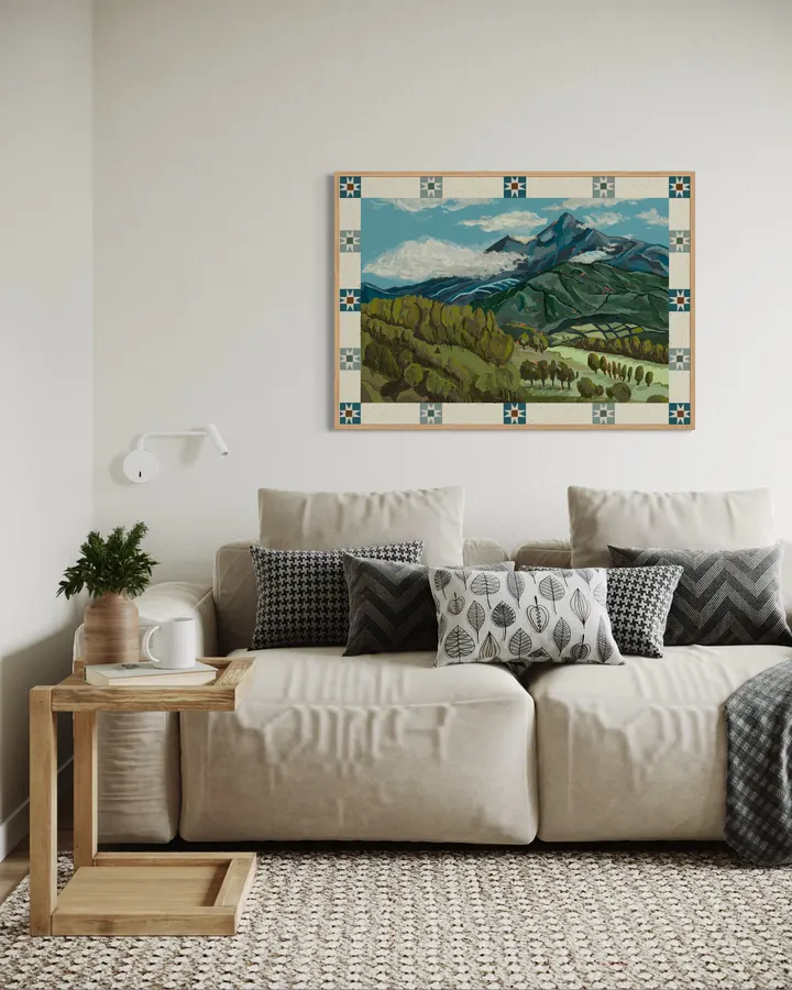 Mountain in the Country - Landscape - Sophia Sky