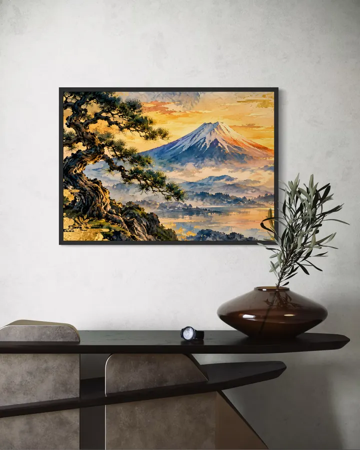 Golden Mt. Fuji Sunset - HIRUHA
