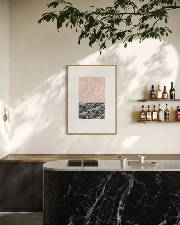 Horizon Collage, pink - Leila Simon Hayes