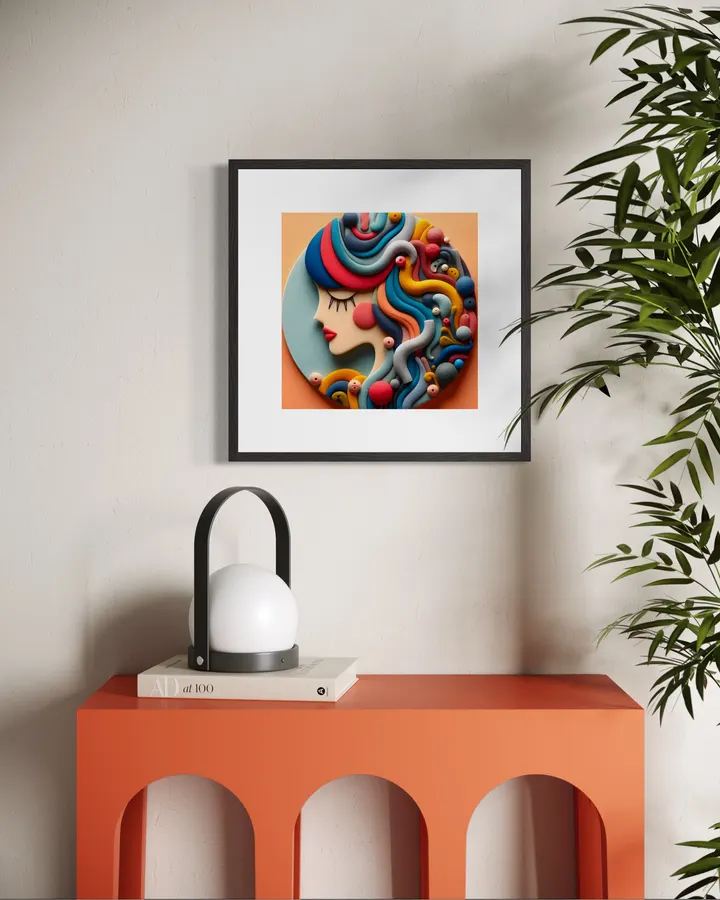 felt cloth sewn art #1 - Idobon