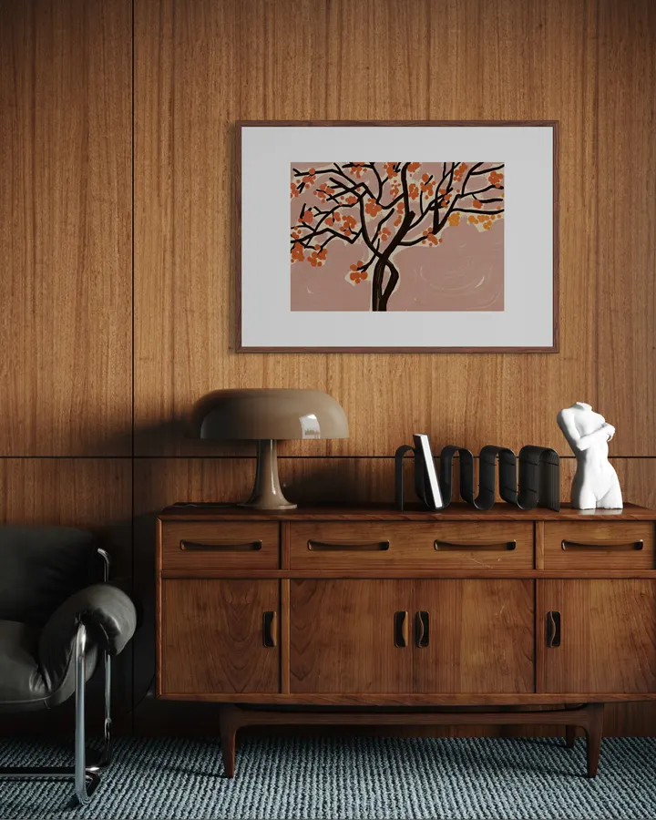 Autumn Blossoms in Terracotta & Ochre - Little Dean