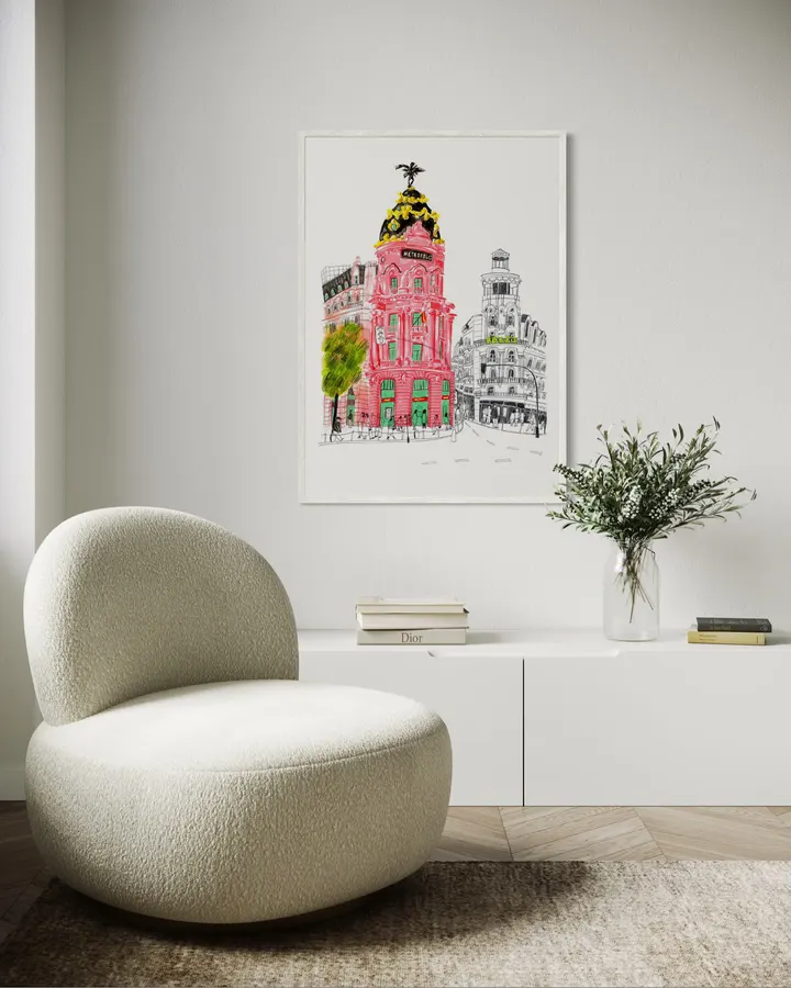 Pink Streetof Madrid - Marta Bazan