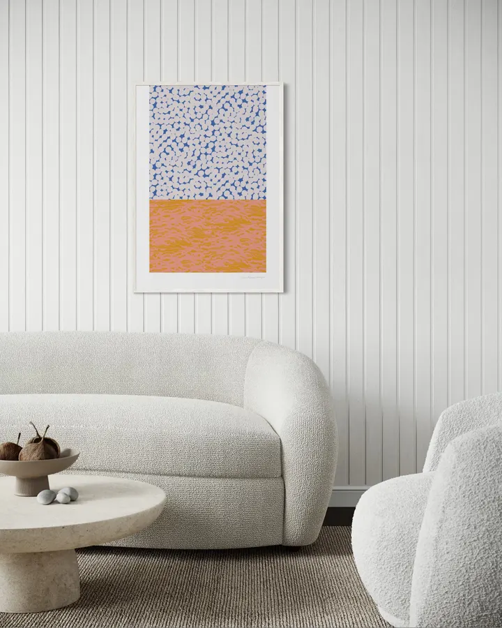 Horizon Collage, blue - Leila Simon Hayes