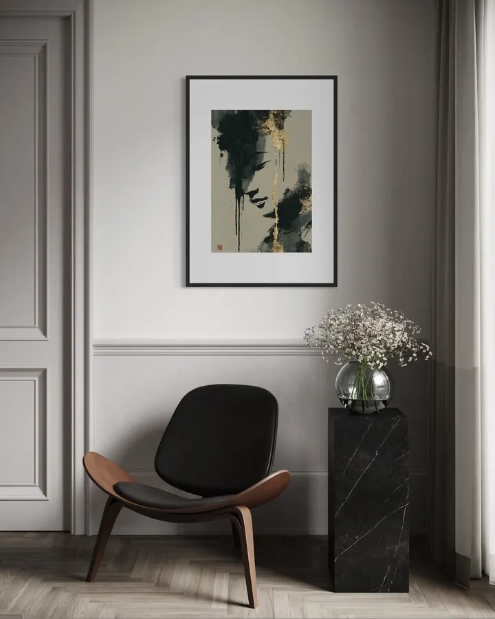 SUMI-墨- Serene Buddha No.1 - Ck
