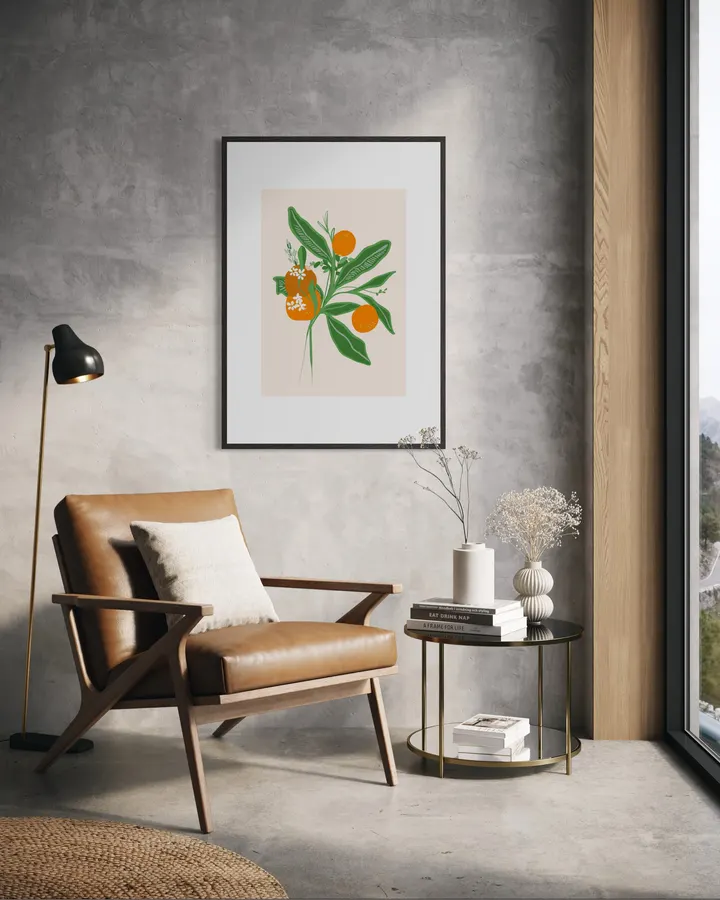 Minimalist Citrus Branch Illustration - DOXOLOGY