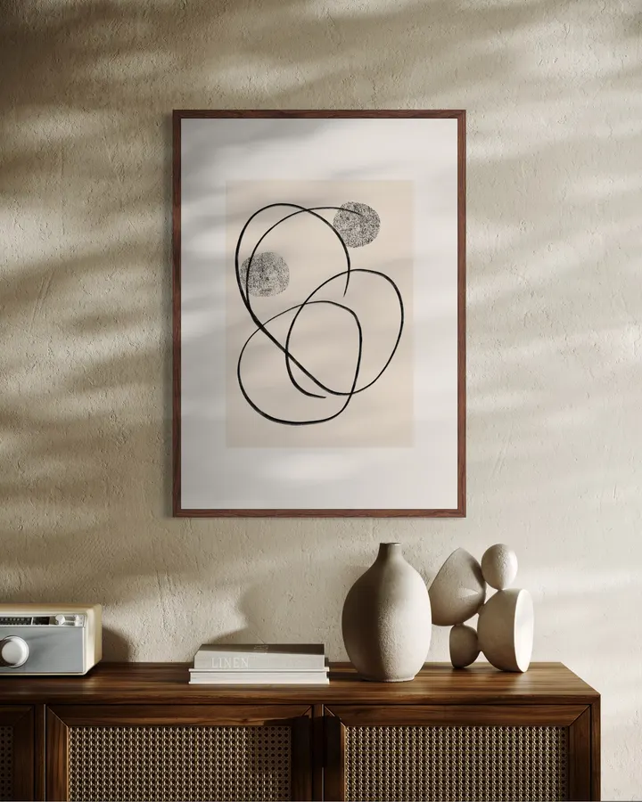 Continuous Line Loop with Textured Forms - Little Dean