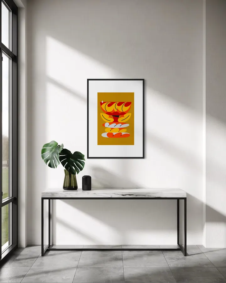 Abstract Colorful Plants and Flowers Illustration - Pablo Ferreira