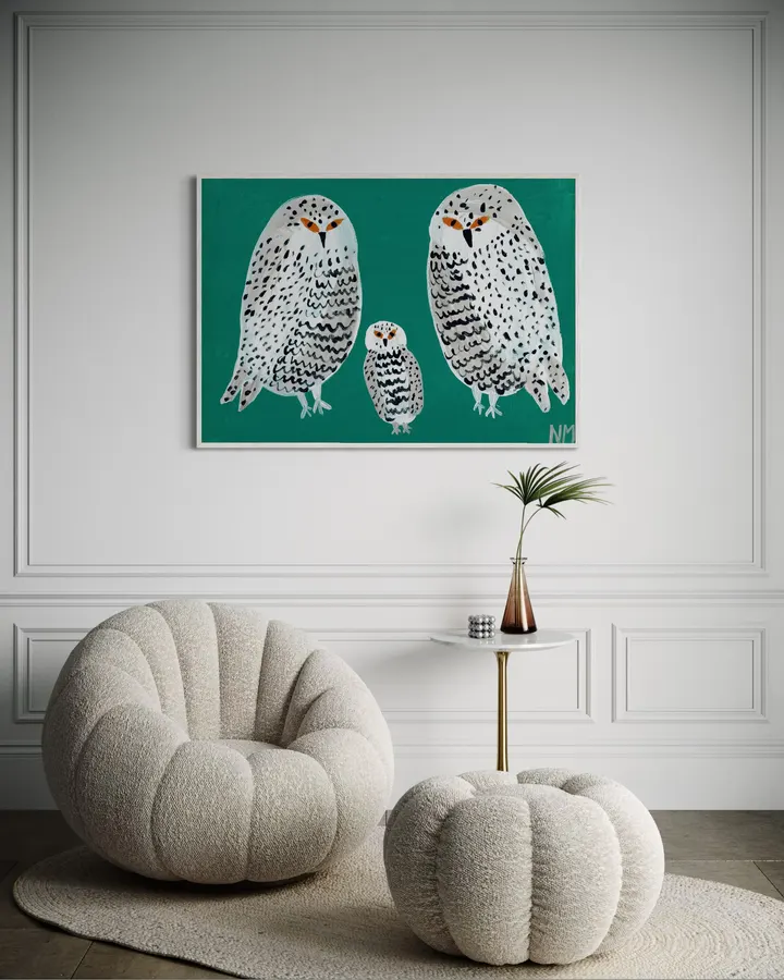 Owl family. - Nancy McKie